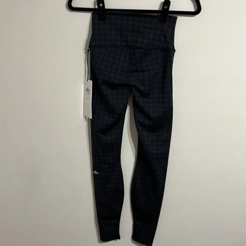 ALO Yoga High Waist Leggings- Jacquard Houndstooth Size XS Extra Small